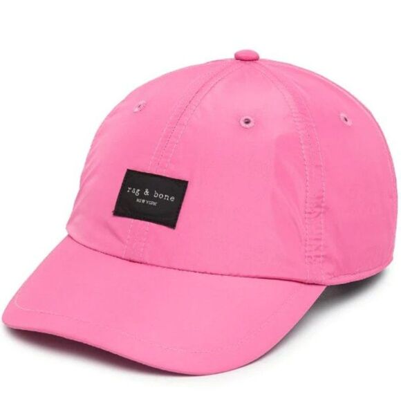 Rag & Bone Addison Baseball Cap in Magenta main image 11